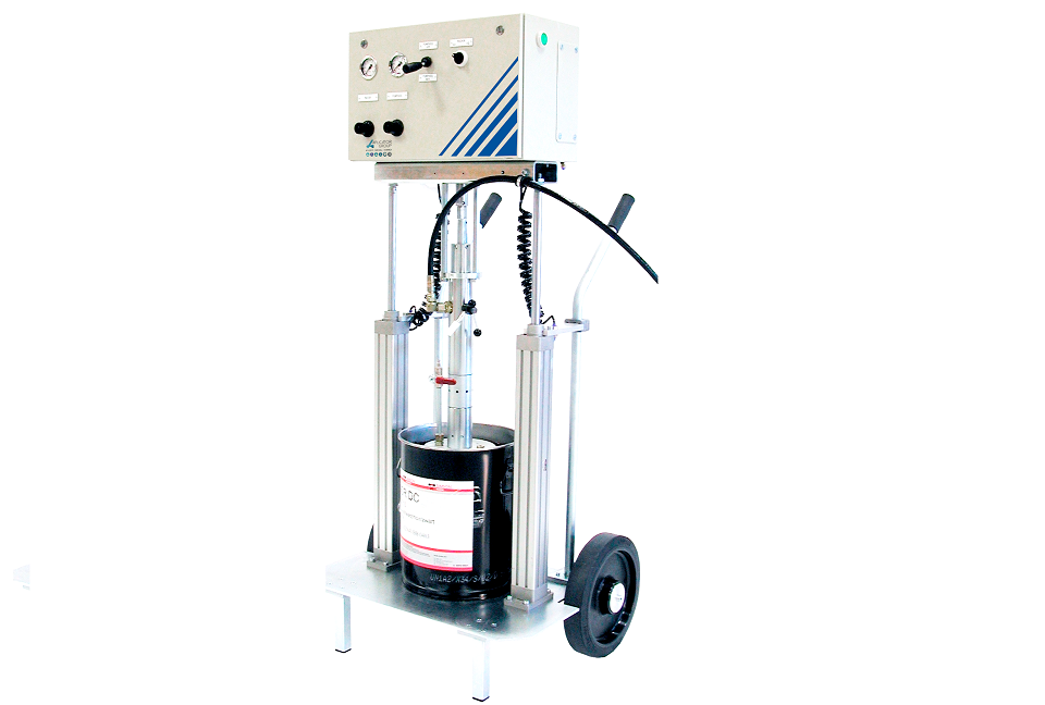 1K Pump system for medium to high viscosity materials